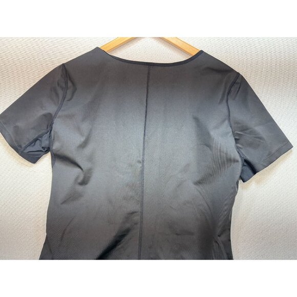 Womens Thermal Sweat Bodysuit Shapewear Size 3XL Black Short-Sleeve Compression - Picture 11 of 13